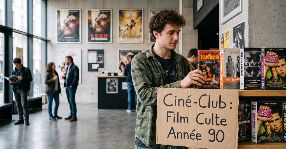 Film culte année 90 : scène emblématique évoquant le cinéma culte des années 1990