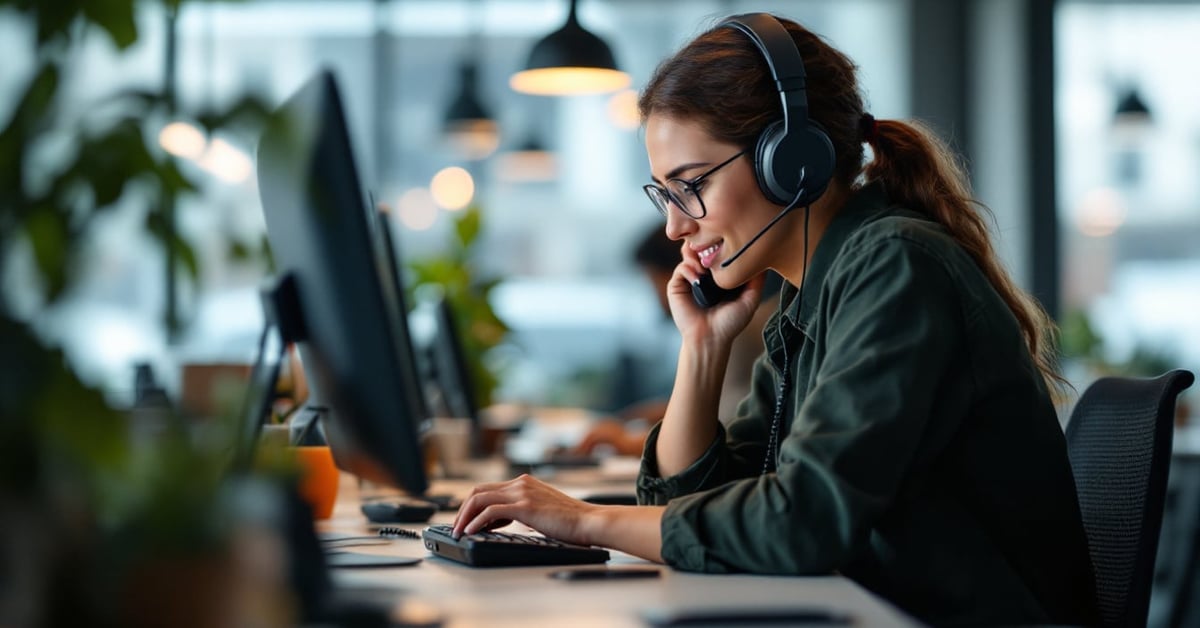 Service client Orange par téléphone - une personne contactant le support Orange
